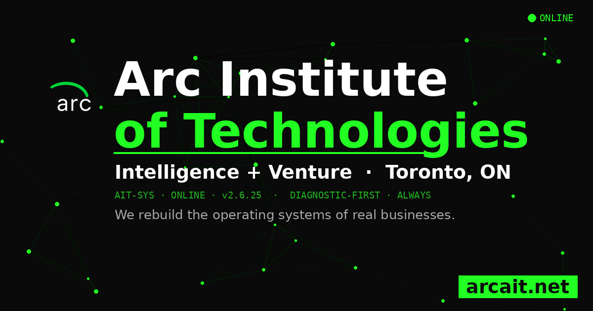AI Automation Consulting Toronto | Arc Institute of Technologies